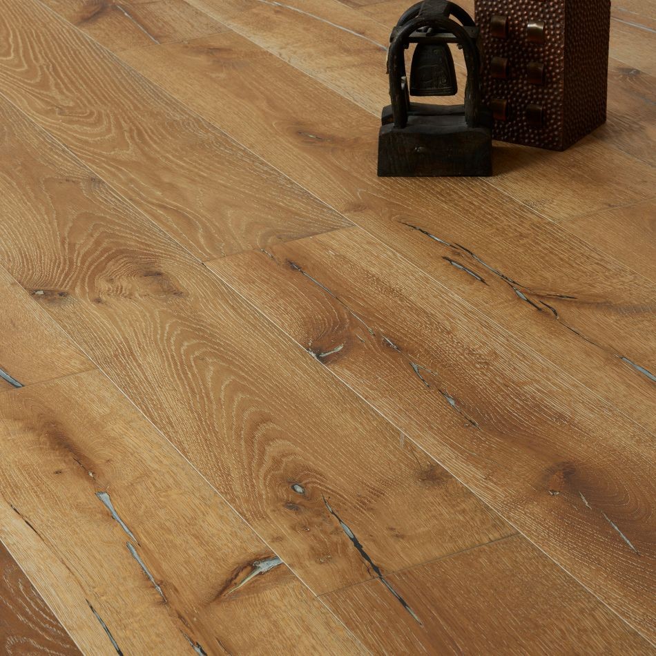 Artisan Flooring Morar Smoked/Limed/Sunken Filler/White Oiled French Oak