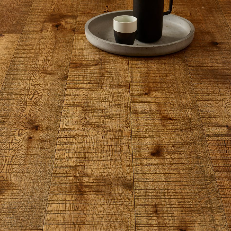 Artisan Flooring Nevis Black Grain Stained/UV Oiled with Bandsawn Finish