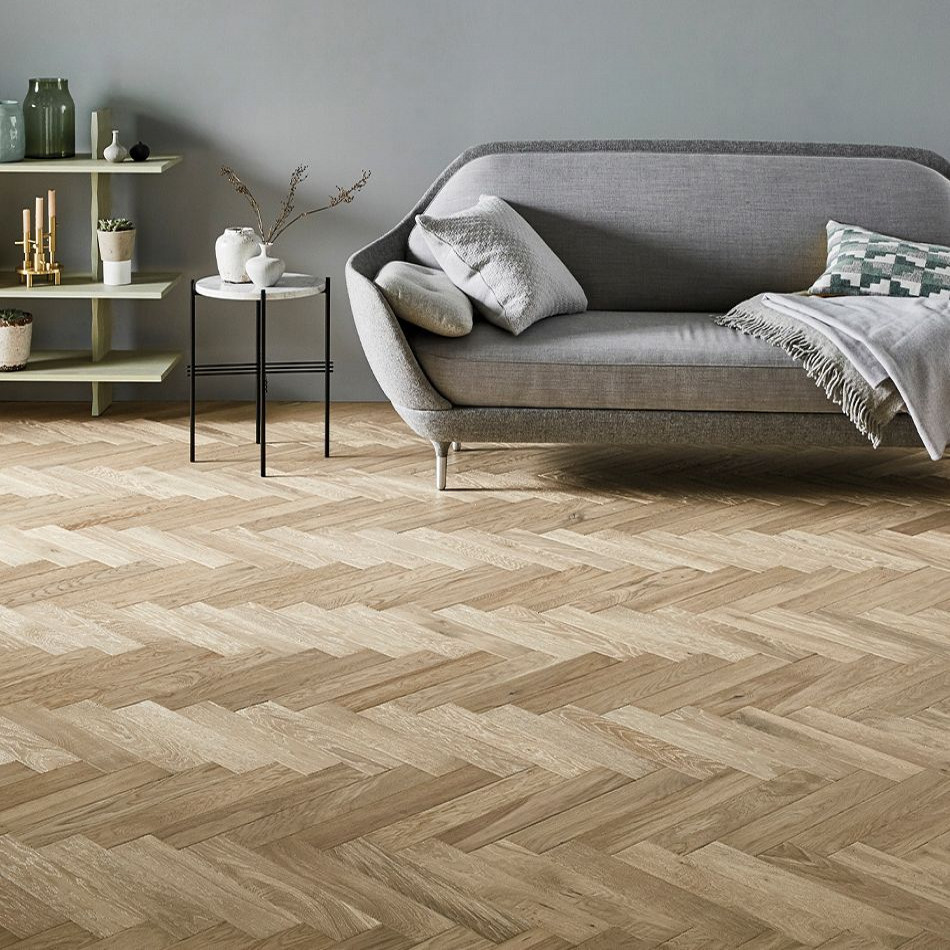 Artisan Flooring Raw Cotton Chevron